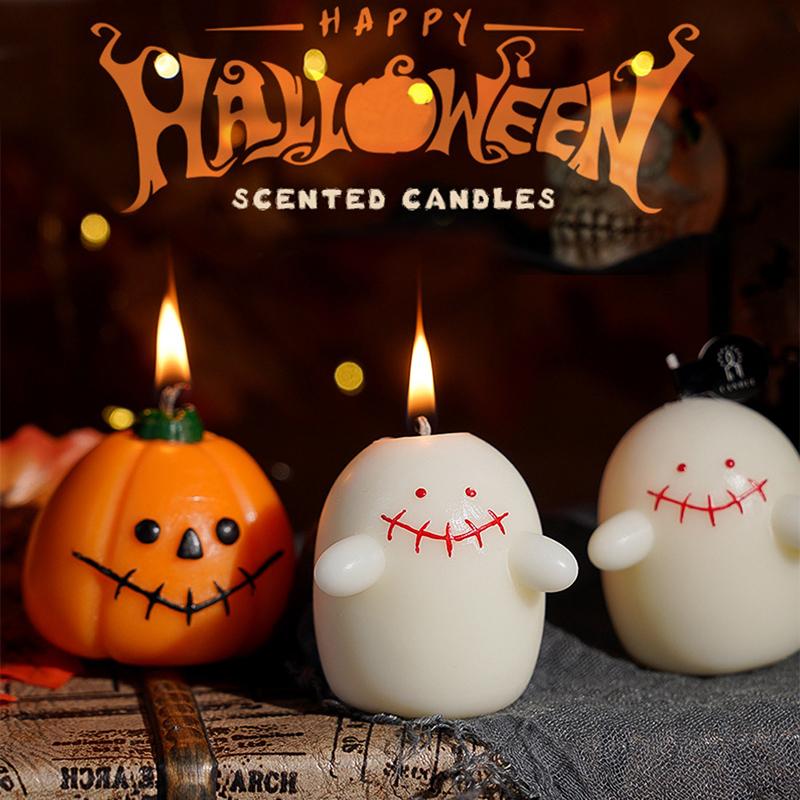 Halloween Soy Wax Candle Desktop Tabletop Cartoon Ghost Ambience Simulated Pumpkin Creative Gift Party Decoration 3 Styles
Halloween Soy Wax Candle Desktop Tabletop Cartoon Ghost Ambience Simulated Pumpkin Creative Gift Party Decoration 3 Styles