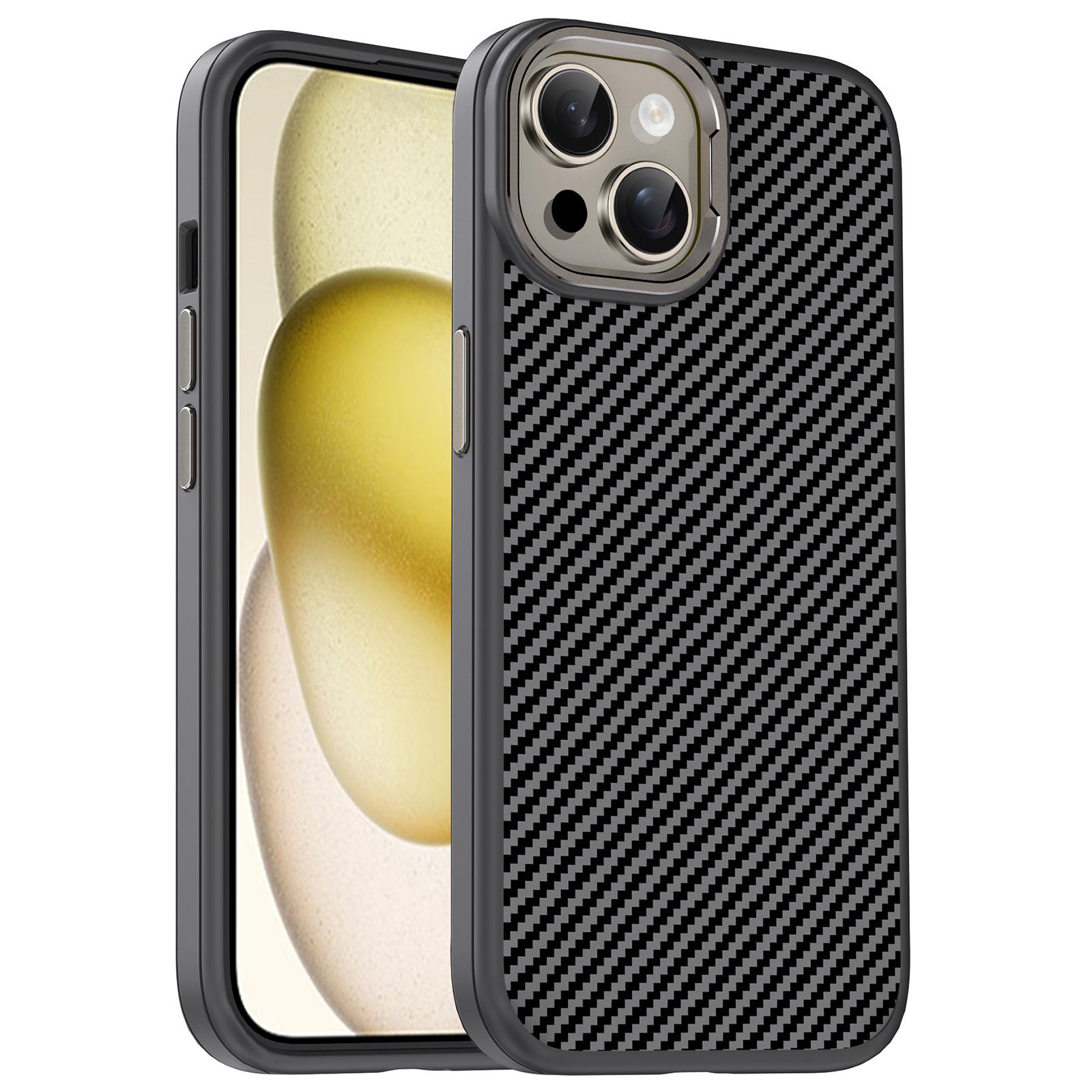 IPAKY For iPhone 13 Shockproof Case Carbon Fiber Texture TPU Phone Cover Grey
IPAKY For iPhone 13 Shockproof Case Carbon Fiber Texture TPU Phone Cover Grey