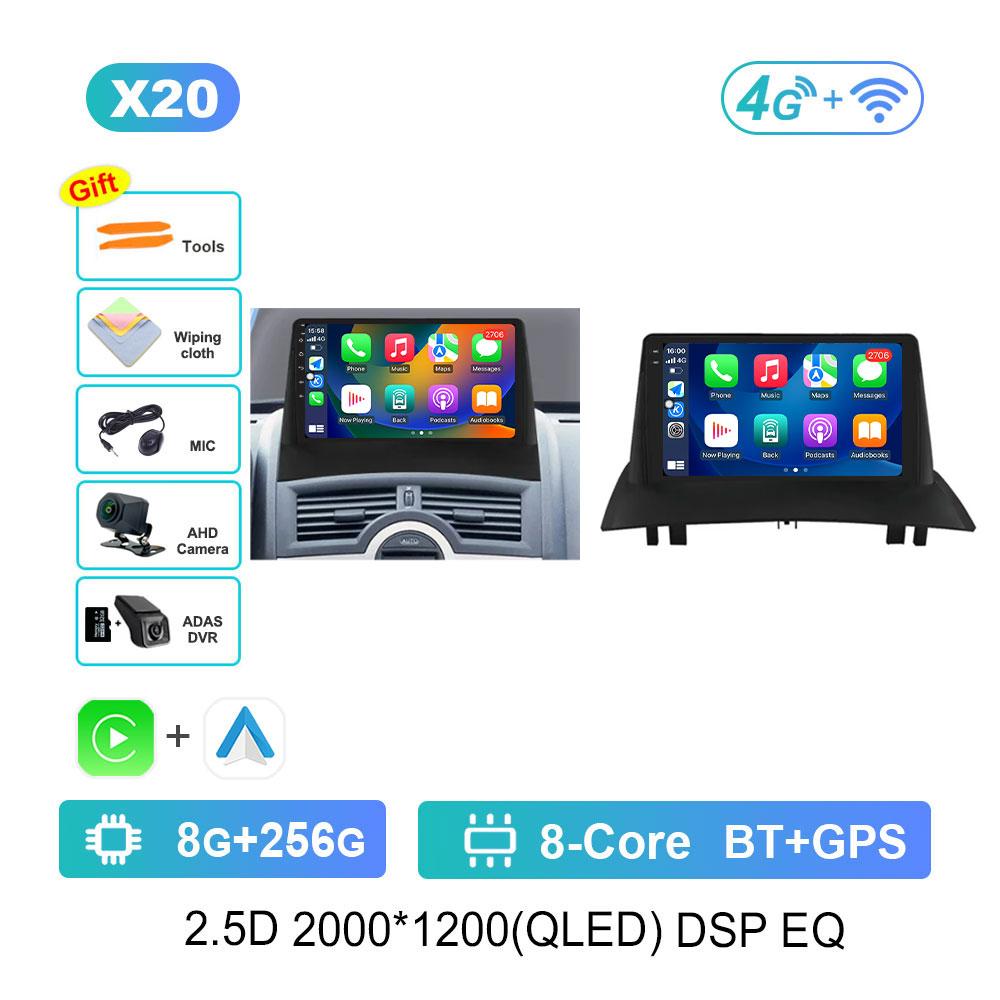 Для Renault Megane 2 2002-2009 Android 14 Інтелектуальна система Автомобільне радіо Мультимедійний відеоплеєр 4G GPS Navi WiFi DPS Стерео
Для Renault Megane 2 2002-2009 Android 14 Інтелектуальна система Автомобільне радіо Мультимедійний відеоплеєр 4G GPS Navi WiFi DPS Стерео