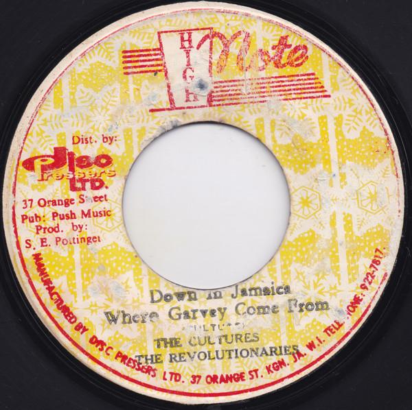 7inch Record CULTURE / THE REVOLUTIONARIES - Down In Jamaica Where Garvey Came F NONE High Note 1979 Jamaica Reggae, Ska & Dub Used
7inch Record CULTURE / THE REVOLUTIONARIES - Down In Jamaica Where Garvey Came F NONE High Note 1979 Jamaica Reggae, Ska & Dub Used