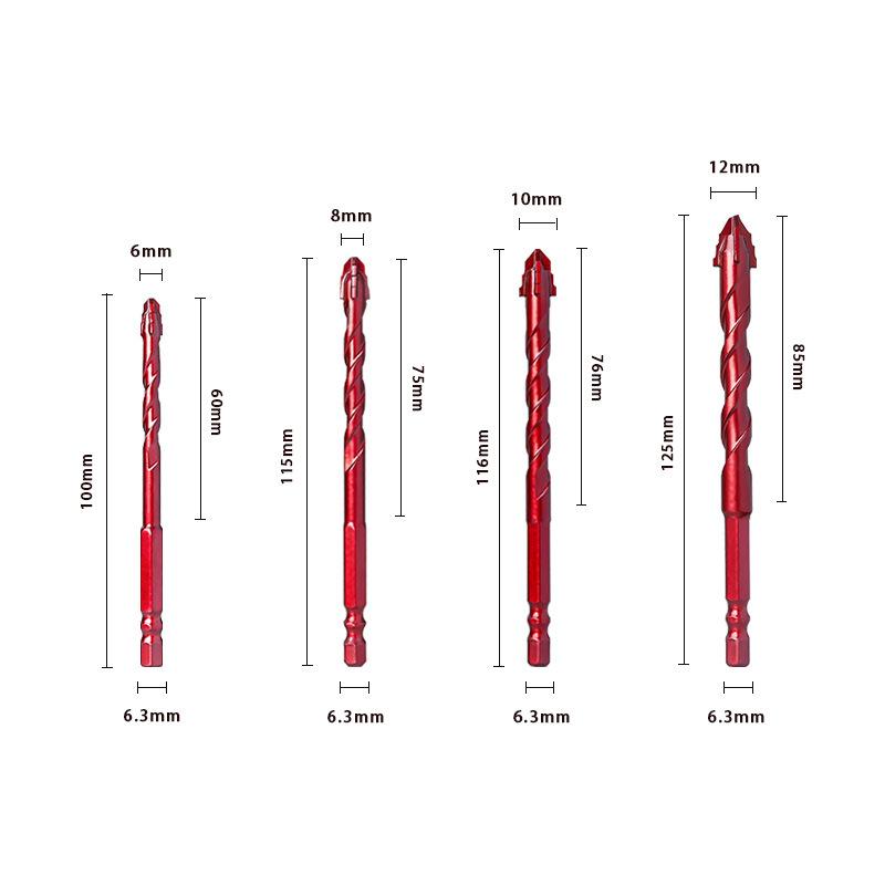 4-Flute Serrated Alloy Drill Bit Sharp Wear‑Resistant for Concrete Glass Tile Wall Drilling
4-Flute Serrated Alloy Drill Bit Sharp Wear‑Resistant for Concrete Glass Tile Wall Drilling