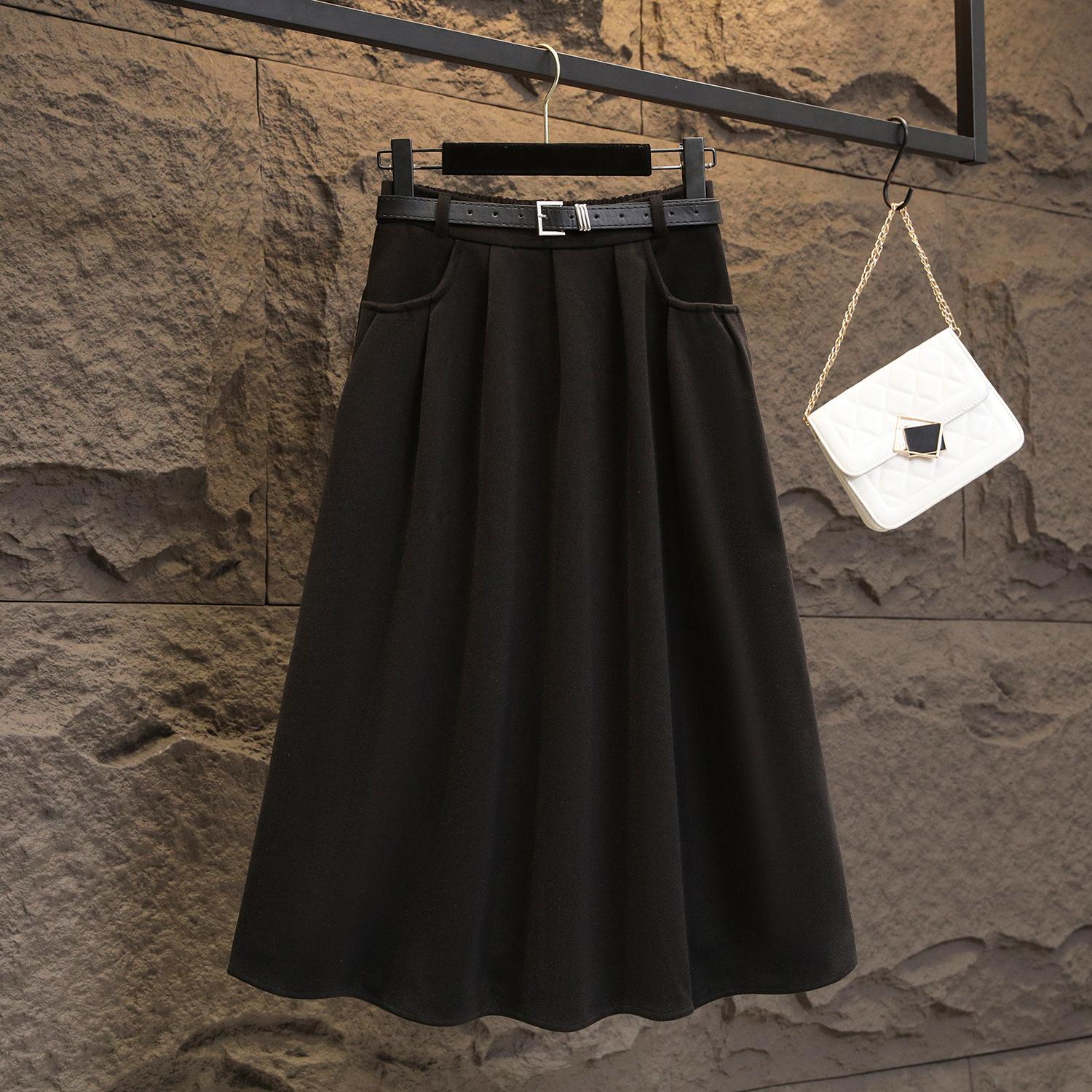Large Size Ladies s Winter Updated Style Covers Belly and Makes You Look Slim A-line Skirt Fat Mm High-Waisted Mid-length Larg Practical Use L
Large Size Ladies s Winter Updated Style Covers Belly and Makes You Look Slim A-line Skirt Fat Mm High-Waisted Mid-length Larg Practical Use L
