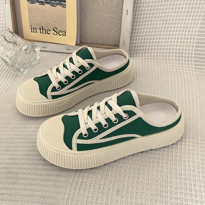 Chinelo feminino meio suporte moda fora usando primavera e verão novos sapatos de lona lazer sola grossa bun cabeça 40 зелений
Chinelo feminino meio suporte moda fora usando primavera e verão novos sapatos de lona lazer sola grossa bun cabeça 40 зелений