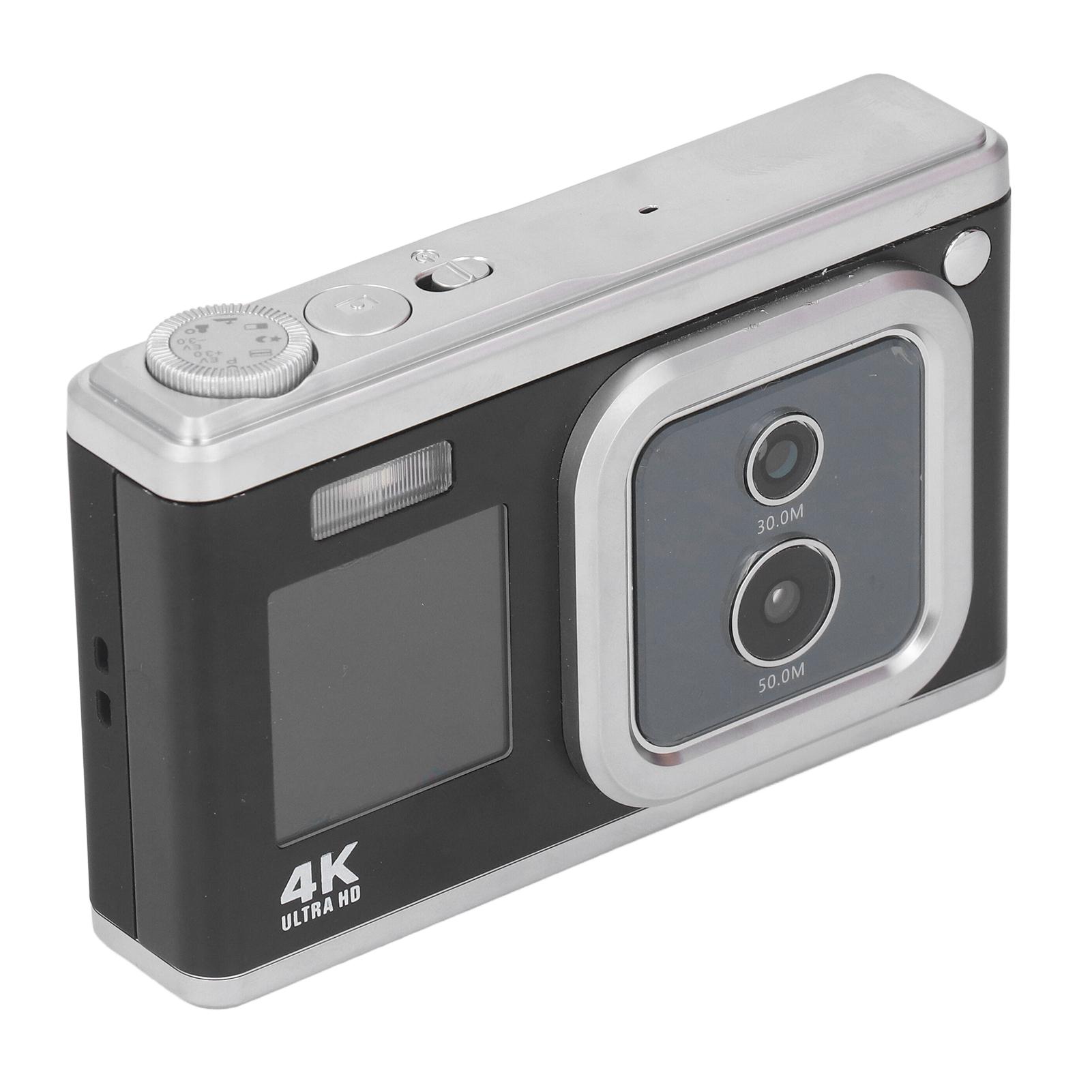 Digital Camera 4K HD Dual Cam Dual IPS Screen 16X Zoom Auto Focus Beauty Flashlight Small Portable чорний
Digital Camera 4K HD Dual Cam Dual IPS Screen 16X Zoom Auto Focus Beauty Flashlight Small Portable чорний