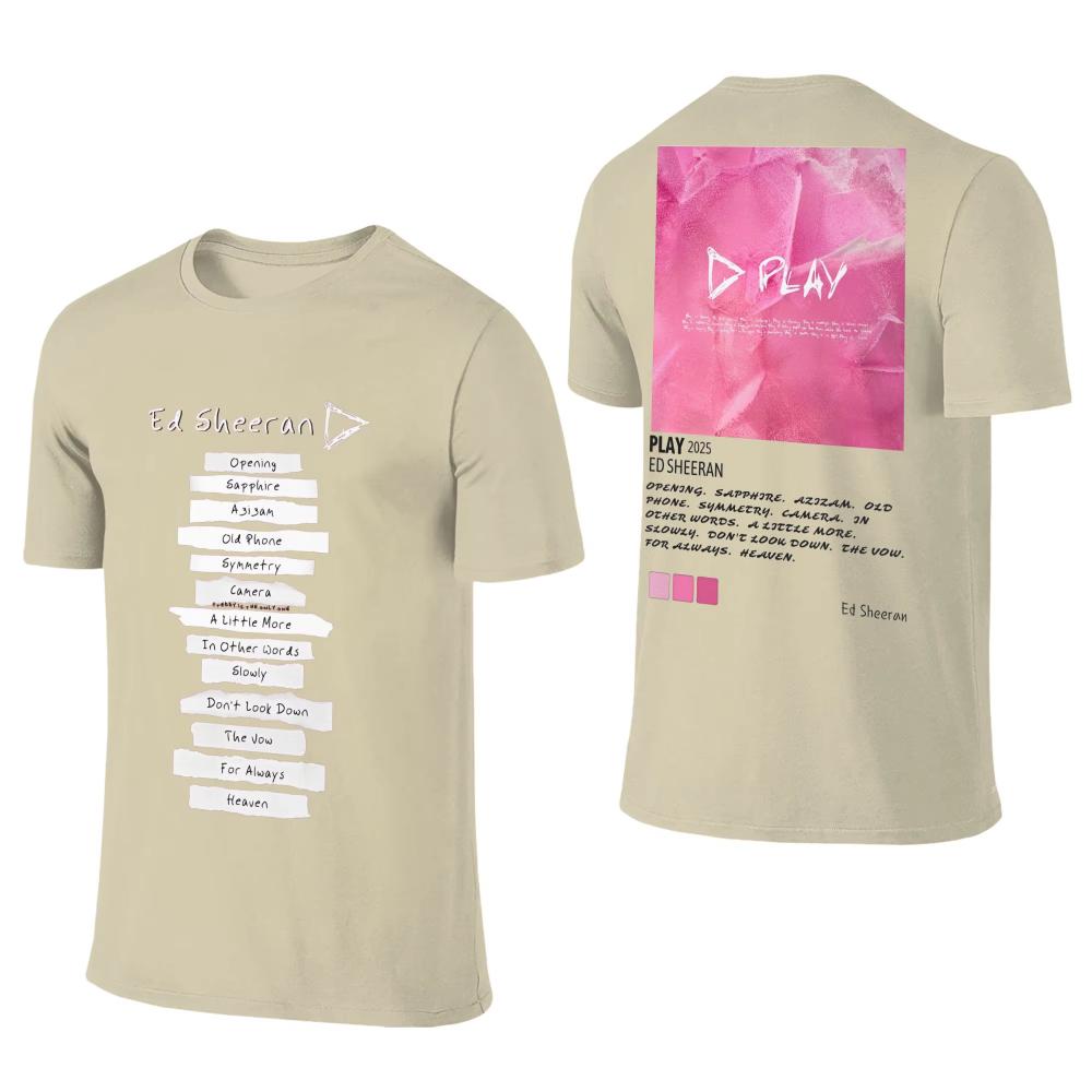 Album Play Ed Sheeran TShirt Trendy Cool Men Women TShirt ShortSleeved Awesome Top Summer Cotton Round Neck Plus Size Top Tee M
Album Play Ed Sheeran TShirt Trendy Cool Men Women TShirt ShortSleeved Awesome Top Summer Cotton Round Neck Plus Size Top Tee M