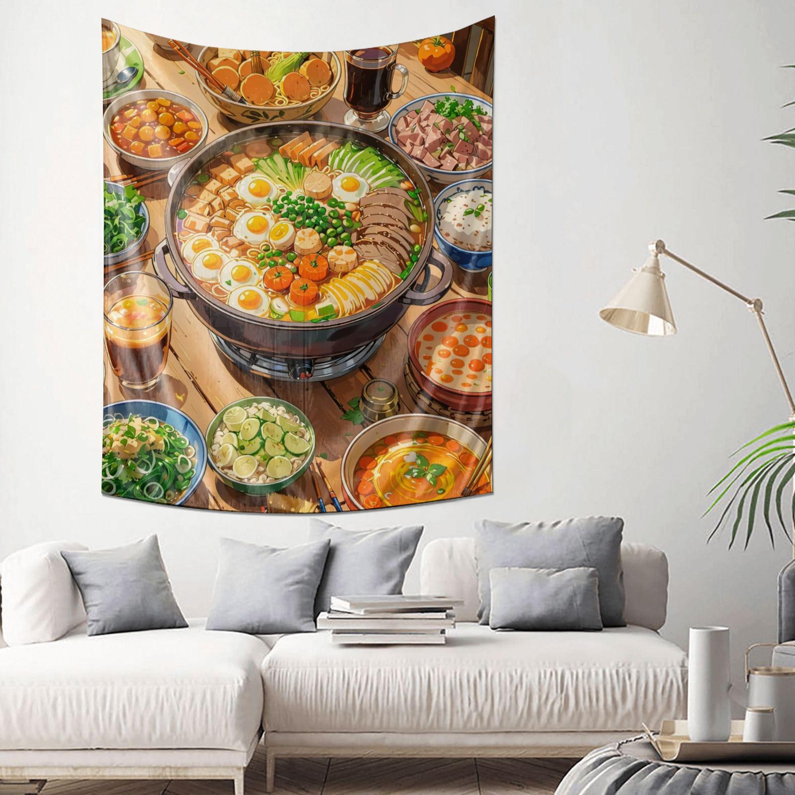 Теплый гобелен с изображением праздничного хого Вкусное искусство еды Настенное панно Необходимый элемент домашнего декора 74x94cm(29x37in)
Теплый гобелен с изображением праздничного хого Вкусное искусство еды Настенное панно Необходимый элемент домашнего декора 74x94cm(29x37in)