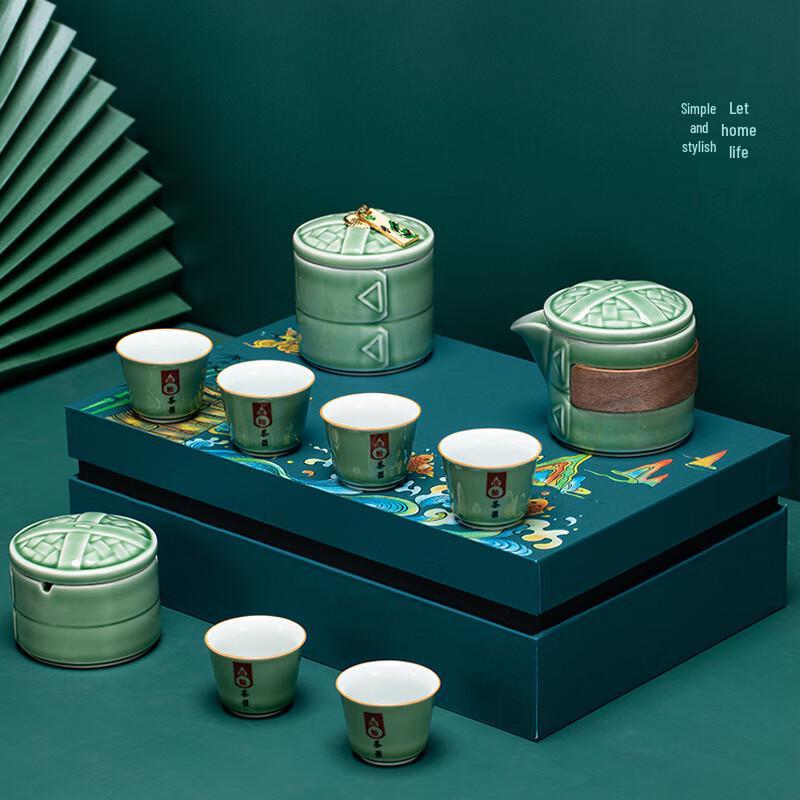 Auspicious Ceramic Tea Set Gift Box
Auspicious Ceramic Tea Set Gift Box