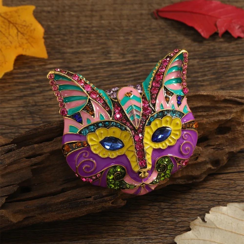1 Piece Rhinestone Fox Head Design Ladies Brooch, Set Jacket Clothing Accessories, Party Gift Couple Dress Up, Luxury Simulation
1 Piece Rhinestone Fox Head Design Ladies Brooch, Set Jacket Clothing Accessories, Party Gift Couple Dress Up, Luxury Simulation