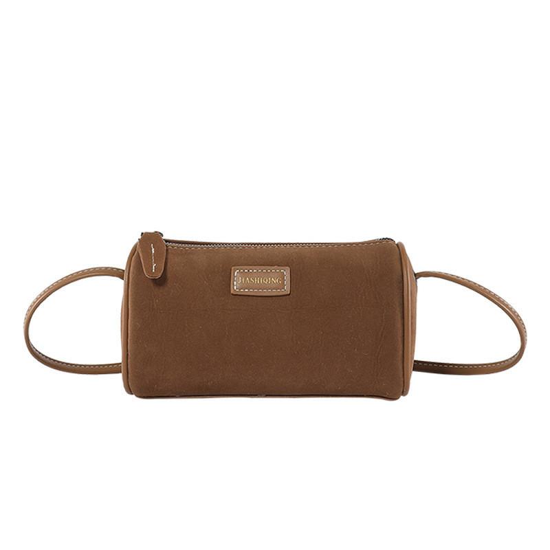 Fashionable Faux Suede Cylinder Bag For Women Trendy Street Style Simple Design коричневий
Fashionable Faux Suede Cylinder Bag For Women Trendy Street Style Simple Design коричневий