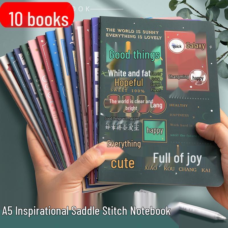 Inspirational Words A5 Lined Notebook - Student Soft Copybook, Children s Day Prize, Stationery Gift 10 Random A5 Notebooks
Inspirational Words A5 Lined Notebook - Student Soft Copybook, Children s Day Prize, Stationery Gift 10 Random A5 Notebooks