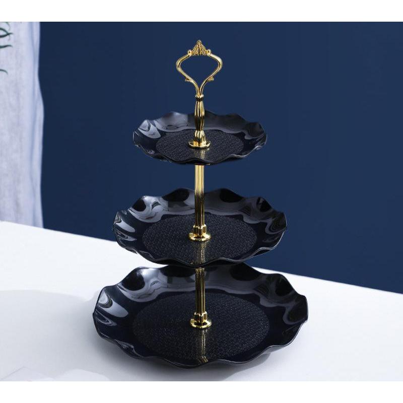 Європейська багатошарова фруктова тарілка для вітальні - ідеальна для цукерок, закусок і десертів чорний
Європейська багатошарова фруктова тарілка для вітальні - ідеальна для цукерок, закусок і десертів чорний