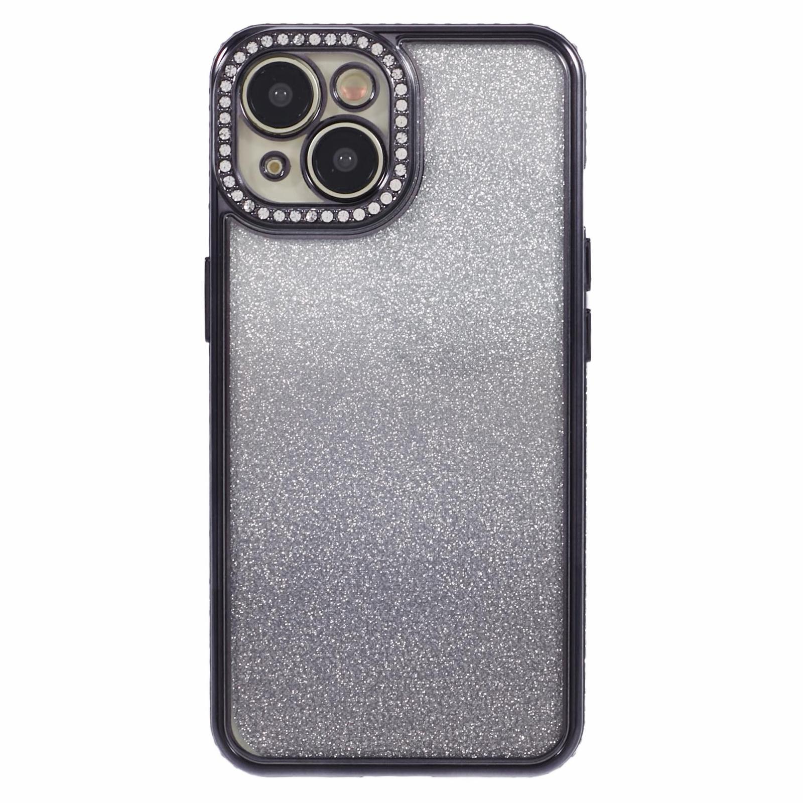 For iPhone 14 Case Camera Protection Glitter Rhinestone Decor Gradient TPU Phone Cover Black
For iPhone 14 Case Camera Protection Glitter Rhinestone Decor Gradient TPU Phone Cover Black