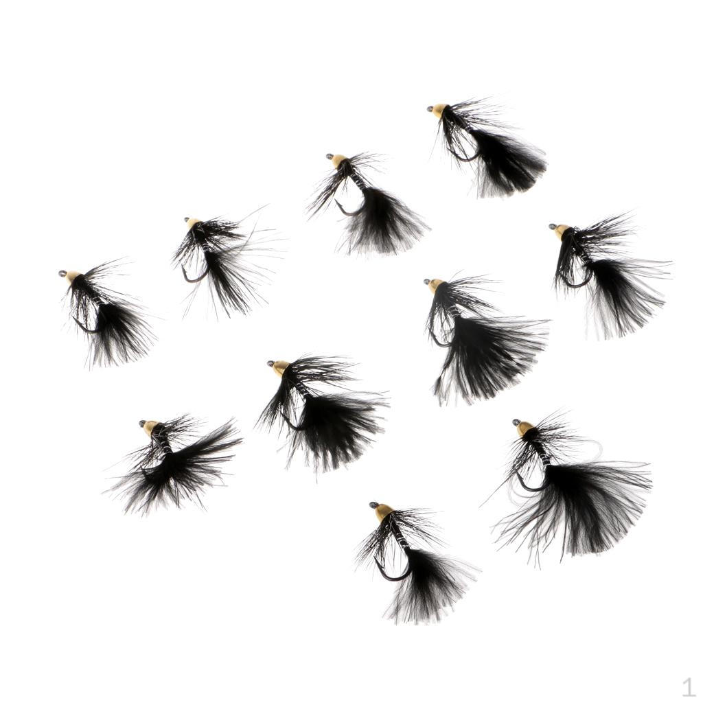 10pcs Simulation Bead Head Nymph Black Woolly Buggers Wet
10pcs Simulation Bead Head Nymph Black Woolly Buggers Wet