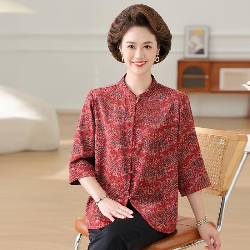 Silk Loose-Fit Seven-Point Sleeve Top for Elderly Women L (for 80-100 jin) красный
Silk Loose-Fit Seven-Point Sleeve Top for Elderly Women L (for 80-100 jin) красный