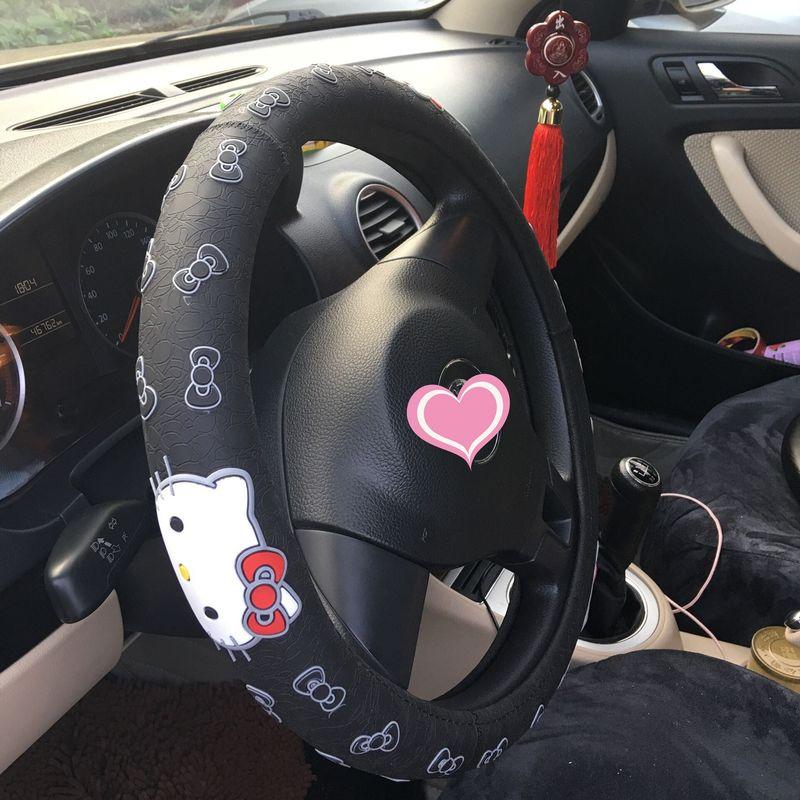 Hellokitty Latex Car Steering Wheel Cover Cute Cartoon Universal Handlebar Cover Eco-Friendly White Rubber Ring Black
Hellokitty Latex Car Steering Wheel Cover Cute Cartoon Universal Handlebar Cover Eco-Friendly White Rubber Ring Black