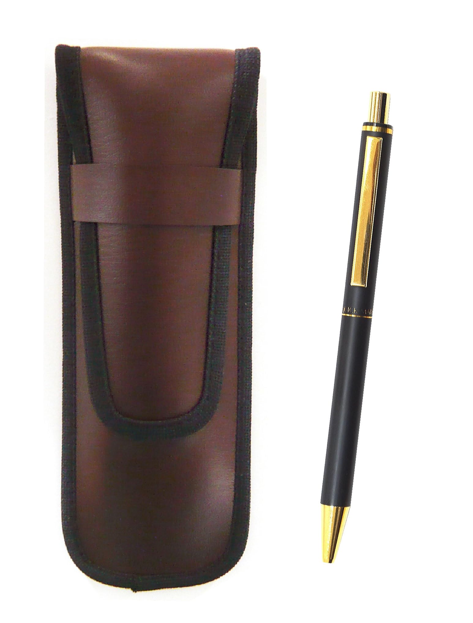 Takizawa Slim Synthetic Leather Pencil Case Brown NQ25 Standard Size Metal Straight Knock Double Anodized Ring Ballpoint Pen Set Black 3 Pack
Takizawa Slim Synthetic Leather Pencil Case Brown NQ25 Standard Size Metal Straight Knock Double Anodized Ring Ballpoint Pen Set Black 3 Pack
