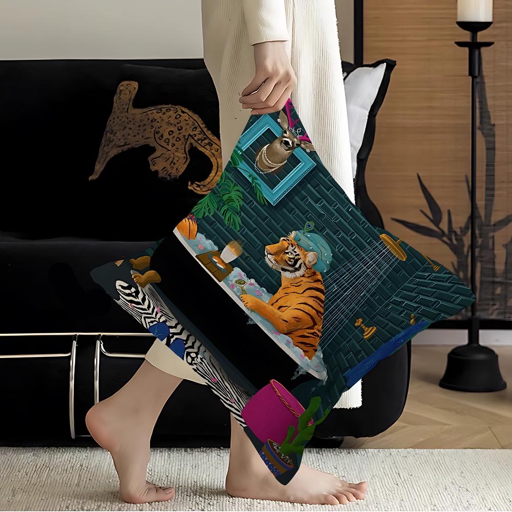 Colorful Bathtub Animal Tiger Zebra Black Cat Pillow Cover Sofa Cushion Cover Home Room Decoration Children Gift 16x16Inch
Colorful Bathtub Animal Tiger Zebra Black Cat Pillow Cover Sofa Cushion Cover Home Room Decoration Children Gift 16x16Inch
