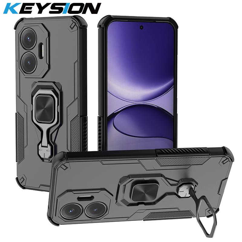 KEYSION Противоударный бронированный чехол для Xiaomi POCO F7 5G Силикон+ПК Вертикальная металлическая подставка-кольцо для телефона для Redmi Turbo 4 Pro for POCO F7 чёрный
KEYSION Противоударный бронированный чехол для Xiaomi POCO F7 5G Силикон+ПК Вертикальная металлическая подставка-кольцо для телефона для Redmi Turbo 4 Pro for POCO F7 чёрный