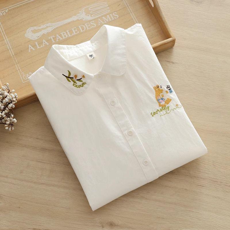 2025 Bear Embroidery Women s Long Sleeve Shirt - Versatile Casual White Fashion M білий
2025 Bear Embroidery Women s Long Sleeve Shirt - Versatile Casual White Fashion M білий
