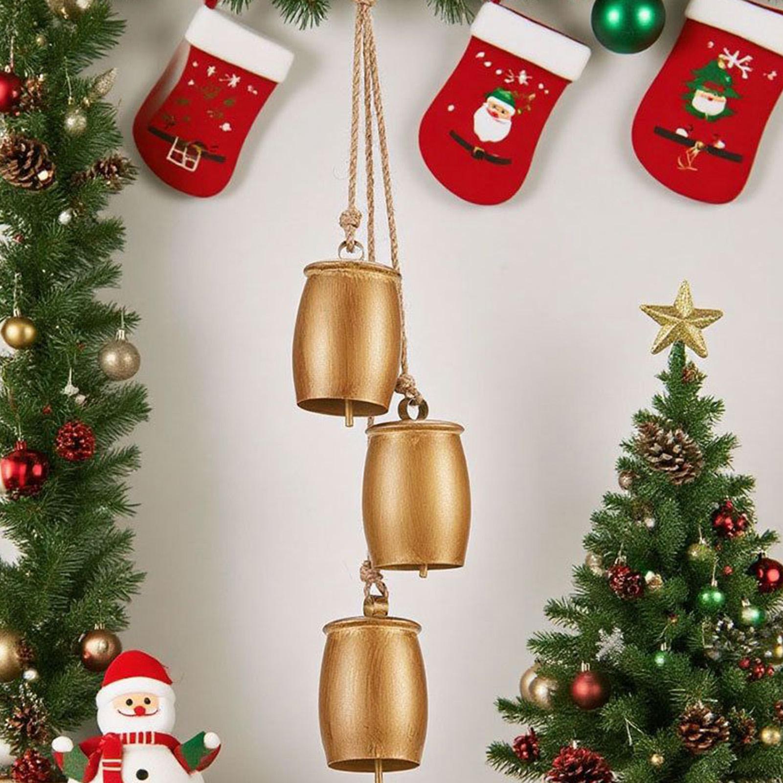 Retro Metal Christmas Cow Bells With Rope Handmade Christmas Bell Pendant Wall Art For Home Fireplace Staircase Window Tree Other
Retro Metal Christmas Cow Bells With Rope Handmade Christmas Bell Pendant Wall Art For Home Fireplace Staircase Window Tree Other