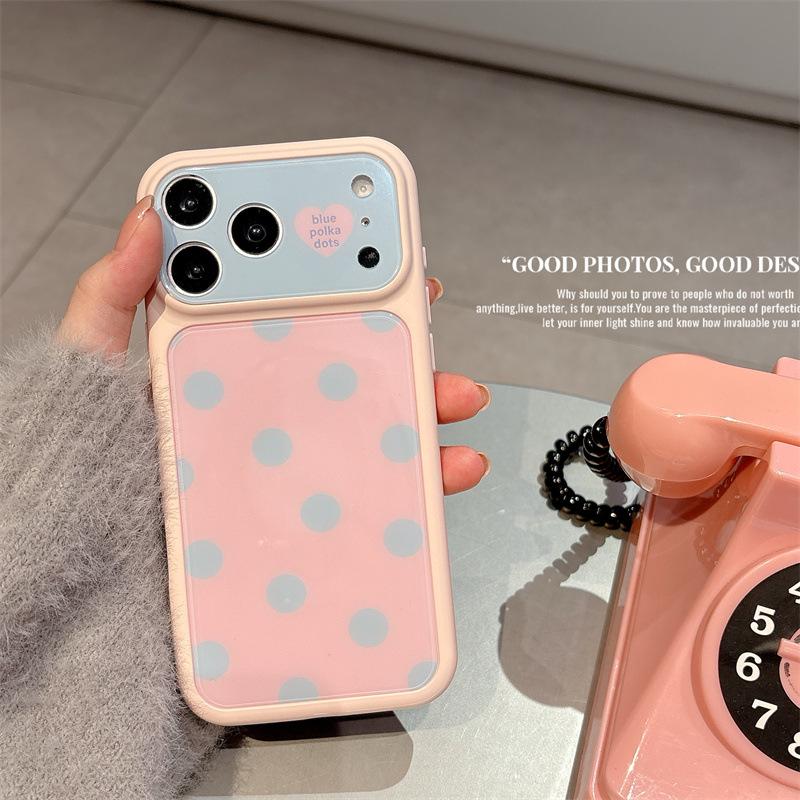 Minimalist Dopamine Color Block Polka Dot Case for iPhone 17 / Apple 16 Pro Max / 15 Pro - Girly Heart Design Apple 16 Pro Max
Minimalist Dopamine Color Block Polka Dot Case for iPhone 17 / Apple 16 Pro Max / 15 Pro - Girly Heart Design Apple 16 Pro Max