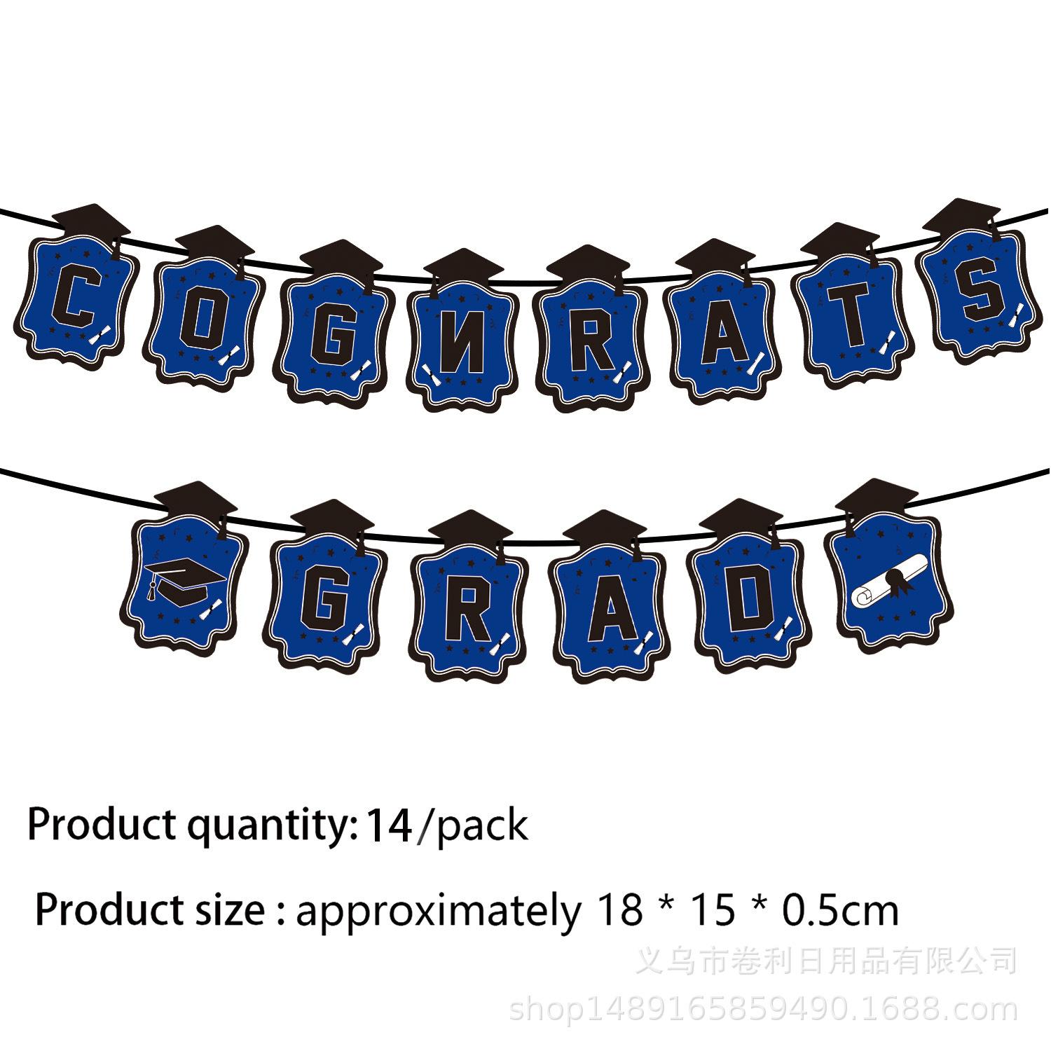 Graduation Party Supplies Birthday Decoration Flag Spiral Pendant Blue And Black Graduation Theme Banner Arrangement Graduation Jila Flag 14pcs
Graduation Party Supplies Birthday Decoration Flag Spiral Pendant Blue And Black Graduation Theme Banner Arrangement Graduation Jila Flag 14pcs