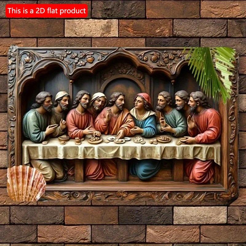 2d Flat 30*20cm, Vintage Last Supper Wooden Wall Art Plaque, Jesus Christ Theme, Wooden Wall Art Decor, for Home, cafe, Kitchen, Garden, Bedroom, Bar. 30*20cm
2d Flat 30*20cm, Vintage Last Supper Wooden Wall Art Plaque, Jesus Christ Theme, Wooden Wall Art Decor, for Home, cafe, Kitchen, Garden, Bedroom, Bar. 30*20cm