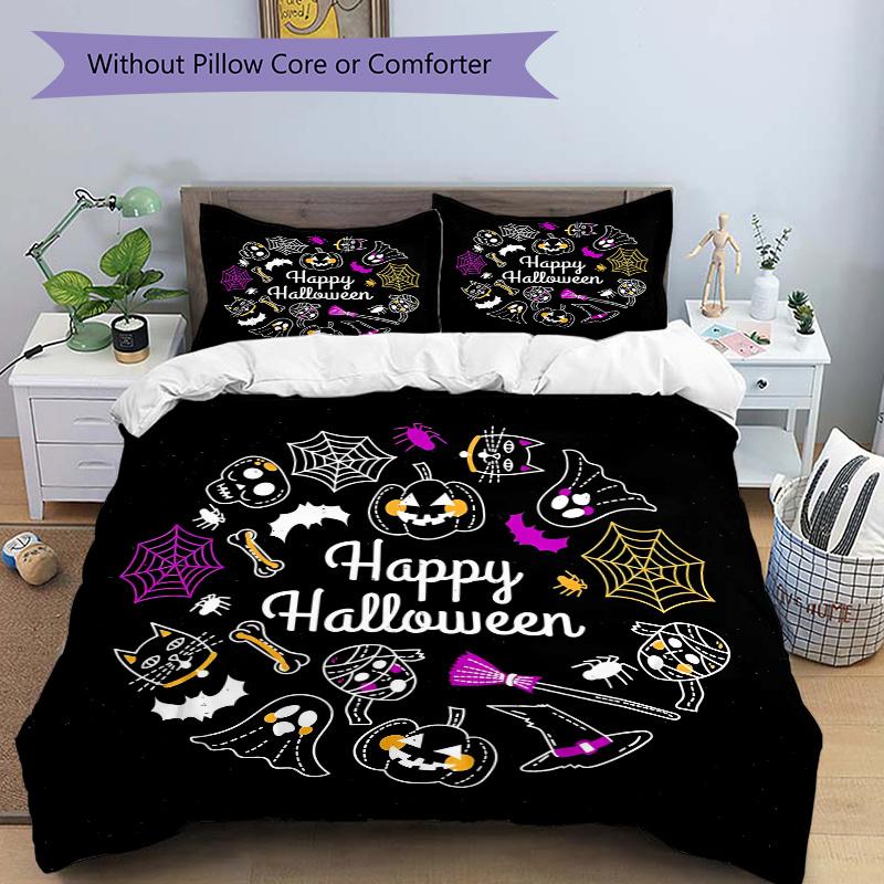 3pcs Happy Halloween Theme Printed Quilt Set Soft and Comfortable Quilt Cover for Bedroom, and Dormitory Decorative Bedding Set.N056 135x200cm
3pcs Happy Halloween Theme Printed Quilt Set Soft and Comfortable Quilt Cover for Bedroom, and Dormitory Decorative Bedding Set.N056 135x200cm