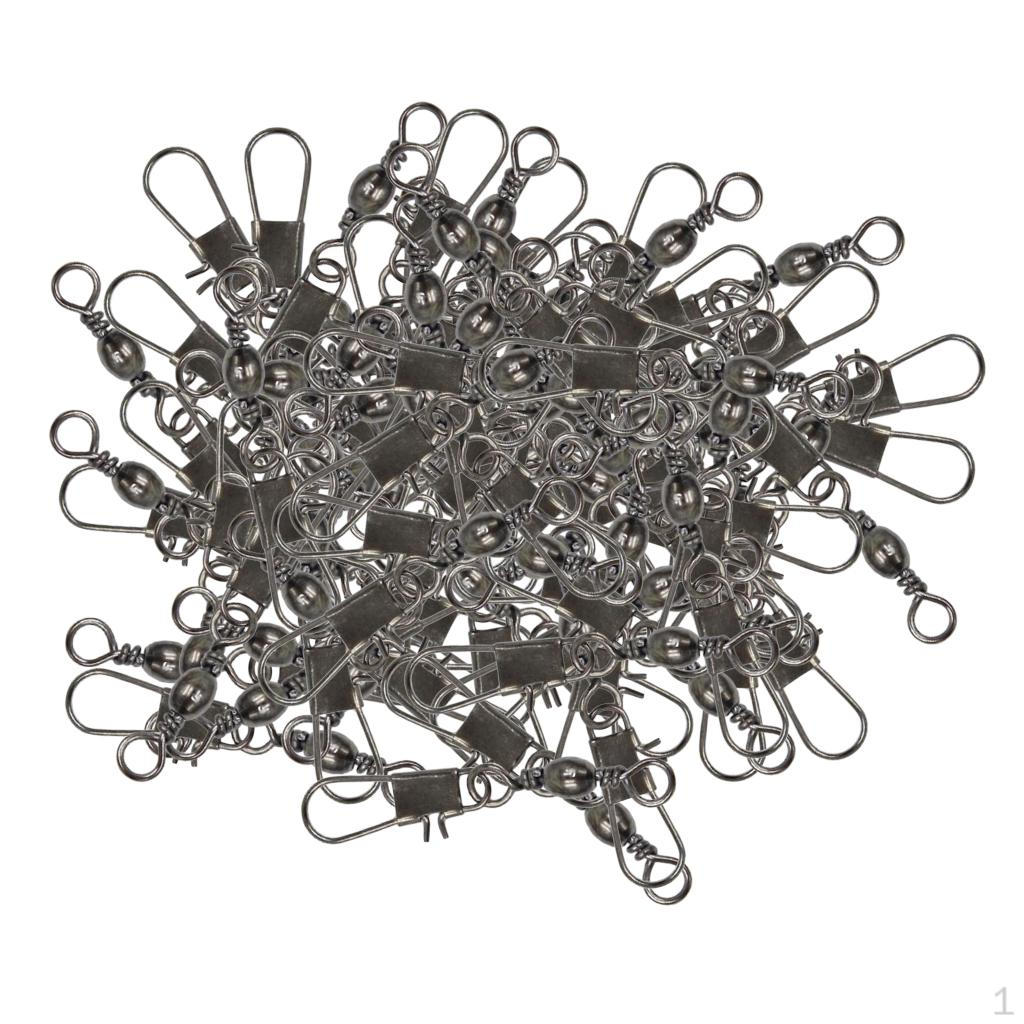 100pcs Fishing Swivels Barrel Connector Solid Metal Rings
100pcs Fishing Swivels Barrel Connector Solid Metal Rings