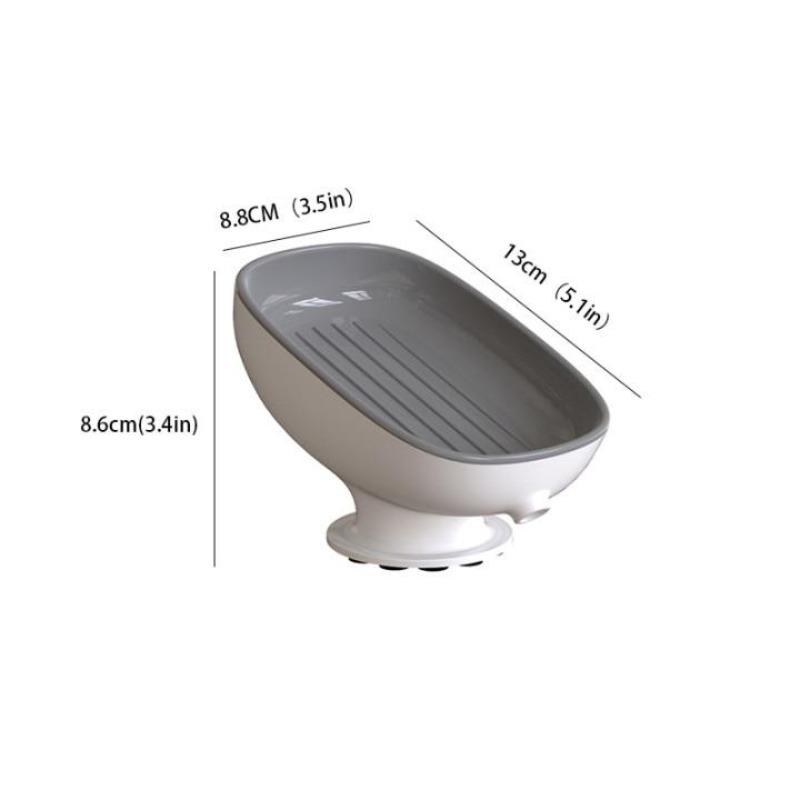 Super Suction Cup Soap Dish with Drain Water for Bathroom Soap Holder Kitchen Sponge Holder Soap Container Bathroom Supplies White
Super Suction Cup Soap Dish with Drain Water for Bathroom Soap Holder Kitchen Sponge Holder Soap Container Bathroom Supplies White