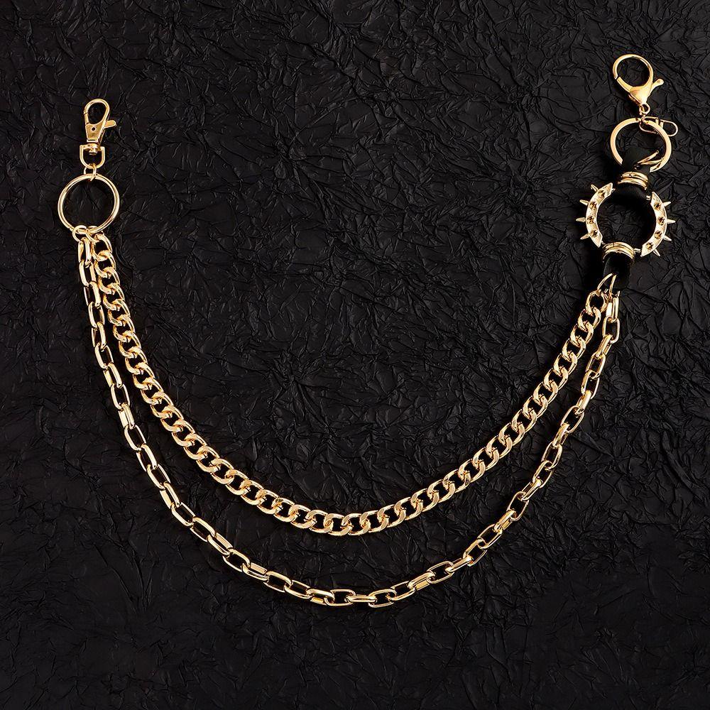 HipHop Layered Waist Chain Harajuku Gothic Keychains Pendant Pant Chain for Egirl eBoy чорний
HipHop Layered Waist Chain Harajuku Gothic Keychains Pendant Pant Chain for Egirl eBoy чорний