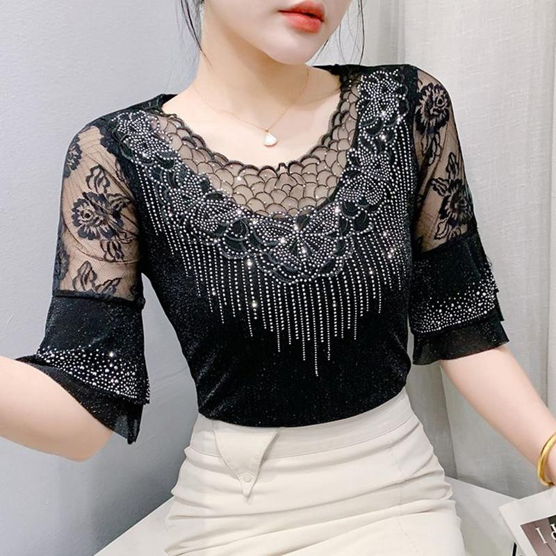 Элегантная летняя одежда для вечеринок Женская футболка Модная Роскошная Блестящая Цветочная Отделка Бриллиантами Топы Новая Футболка с О-образным вырезом и рукавами-фонариками Приталенная 3XL чёрный
Элегантная летняя одежда для вечеринок Женская футболка Модная Роскошная Блестящая Цветочная Отделка Бриллиантами Топы Новая Футболка с О-образным вырезом и рукавами-фонариками Приталенная 3XL чёрный