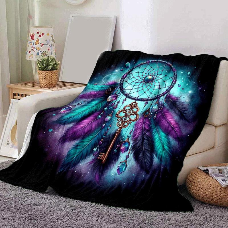 1pc Dream Catcher Printing Lightweight Flannel Blanket, Comfortable and Warm Blanket, for Camping Sofa Bed and Couch Office, in All Seasons 130cmx150cm
1pc Dream Catcher Printing Lightweight Flannel Blanket, Comfortable and Warm Blanket, for Camping Sofa Bed and Couch Office, in All Seasons 130cmx150cm