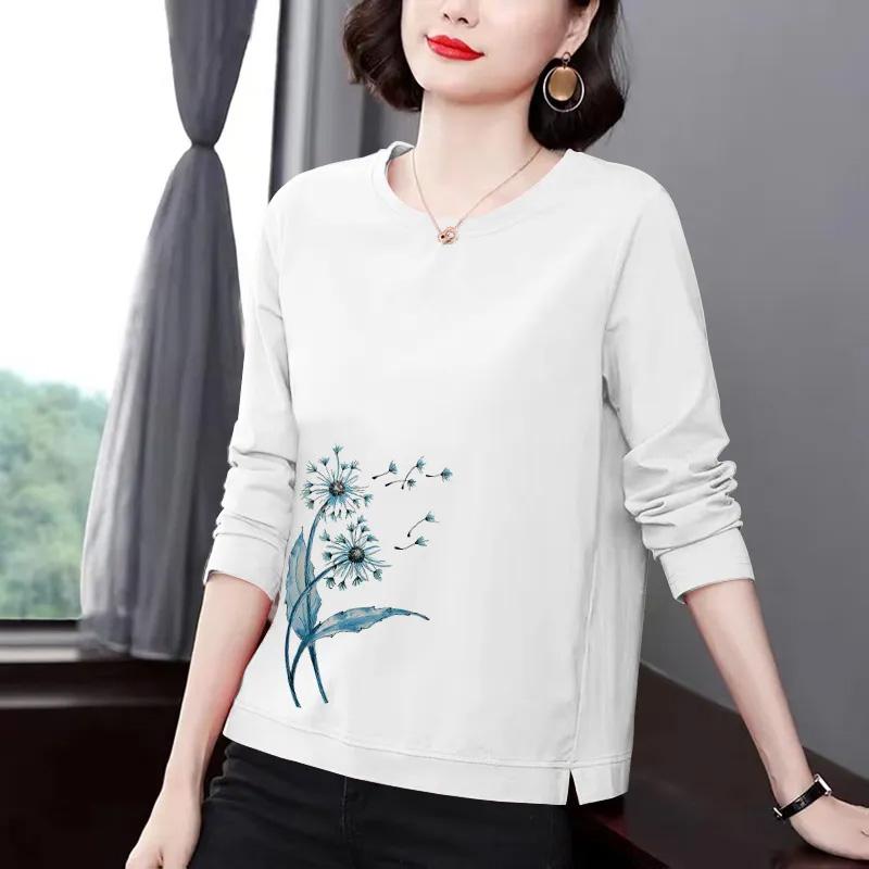 Свитшот для женщин, хлопковая свободная футболка большого размера с длинным рукавом, удобная повседневная футболка с круглым вырезом и топом XXXL
Свитшот для женщин, хлопковая свободная футболка большого размера с длинным рукавом, удобная повседневная футболка с круглым вырезом и топом XXXL