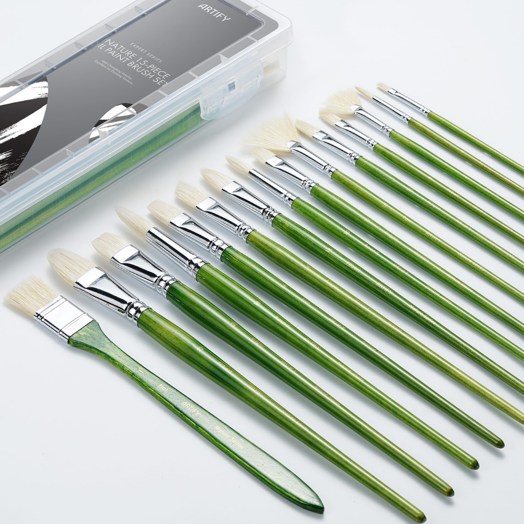 ARTIFY Oil Paint Brush Acrylic Paint Set of Long Pig Bristle for Oil and Gouache Professional Series Set, Brush, 15, Handle, Brush, Painting, Acrylic,
ARTIFY Oil Paint Brush Acrylic Paint Set of Long Pig Bristle for Oil and Gouache Professional Series Set, Brush, 15, Handle, Brush, Painting, Acrylic,