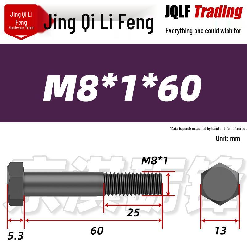M8-M27 Fine Thread Hex Bolt, Half-Thread for Mechanical Equipment, 12.9 Grade
M8-M27 Fine Thread Hex Bolt, Half-Thread for Mechanical Equipment, 12.9 Grade