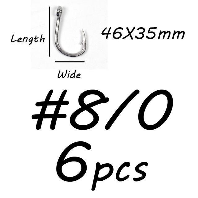 Крючок для морской рыбалки из толстой проволоки из нержавеющей стали, крючок для троллинговой джиги 4/0 5/0 6/0 7/0 8/0 9/0 10/0, снасти для терминала морской рыбалки #8/0
Крючок для морской рыбалки из толстой проволоки из нержавеющей стали, крючок для троллинговой джиги 4/0 5/0 6/0 7/0 8/0 9/0 10/0, снасти для терминала морской рыбалки #8/0