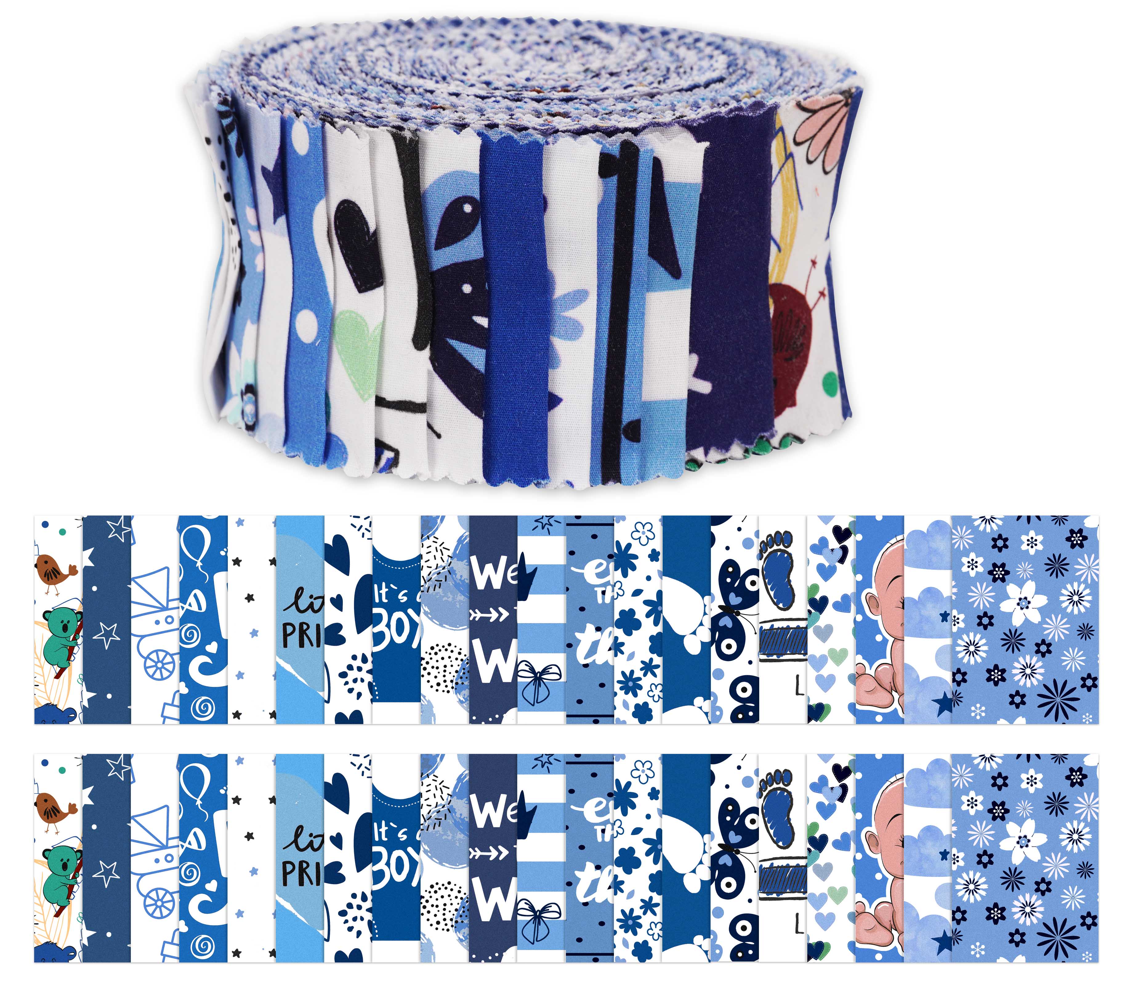 Soimoi 40Pcs Baby Boy Print Cotton Precut Fabrics For Quilting Craft Strips 2.5x42inches Jelly Roll - Medium 1.5x42inches синий
Soimoi 40Pcs Baby Boy Print Cotton Precut Fabrics For Quilting Craft Strips 2.5x42inches Jelly Roll - Medium 1.5x42inches синий
