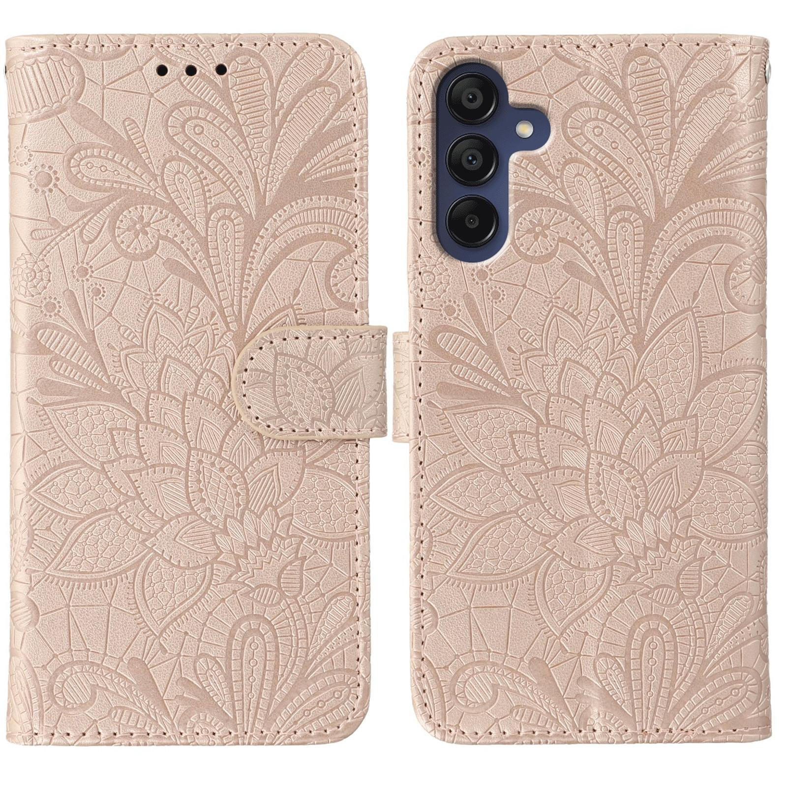 For Samsung Galaxy A56 5G Case Lace Flowers PU Leather Flip Wallet Phone Cover Rose Gold
For Samsung Galaxy A56 5G Case Lace Flowers PU Leather Flip Wallet Phone Cover Rose Gold