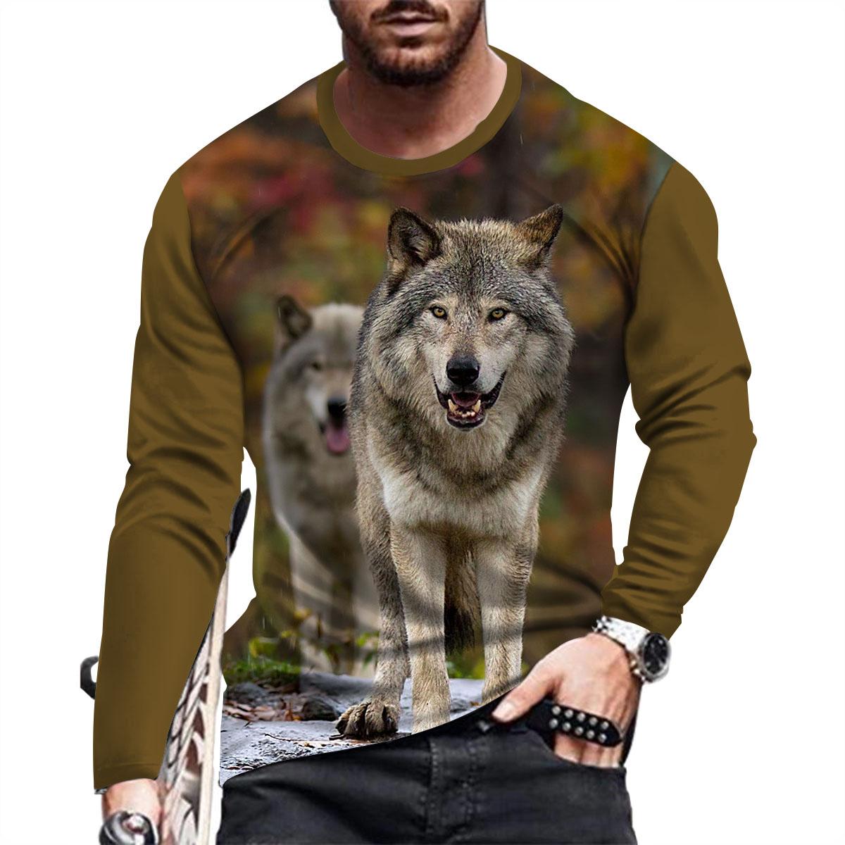 Футболка мужская с круглым вырезом и принтом Animal Wolf Animal 3D, повседневная, с длинным рукавом, свободного покроя, модный свитер, трендовая одежда S
Футболка мужская с круглым вырезом и принтом Animal Wolf Animal 3D, повседневная, с длинным рукавом, свободного покроя, модный свитер, трендовая одежда S
