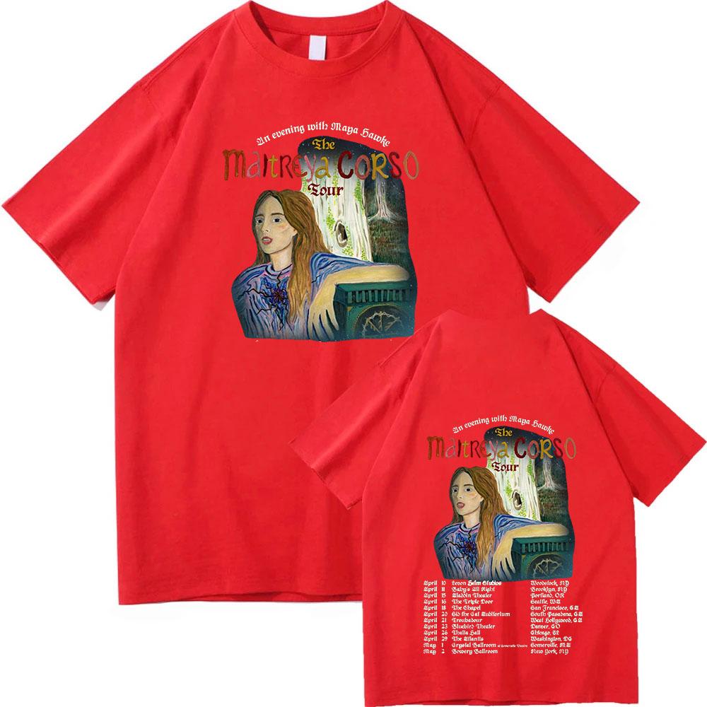 Maya Hawke MAITREYA CORSO Tour T-shirts Graphic T Shirts Unisex Women Casual Cotton Vintage Loose Tee Fashion Unisex Oversized Clothes S
Maya Hawke MAITREYA CORSO Tour T-shirts Graphic T Shirts Unisex Women Casual Cotton Vintage Loose Tee Fashion Unisex Oversized Clothes S