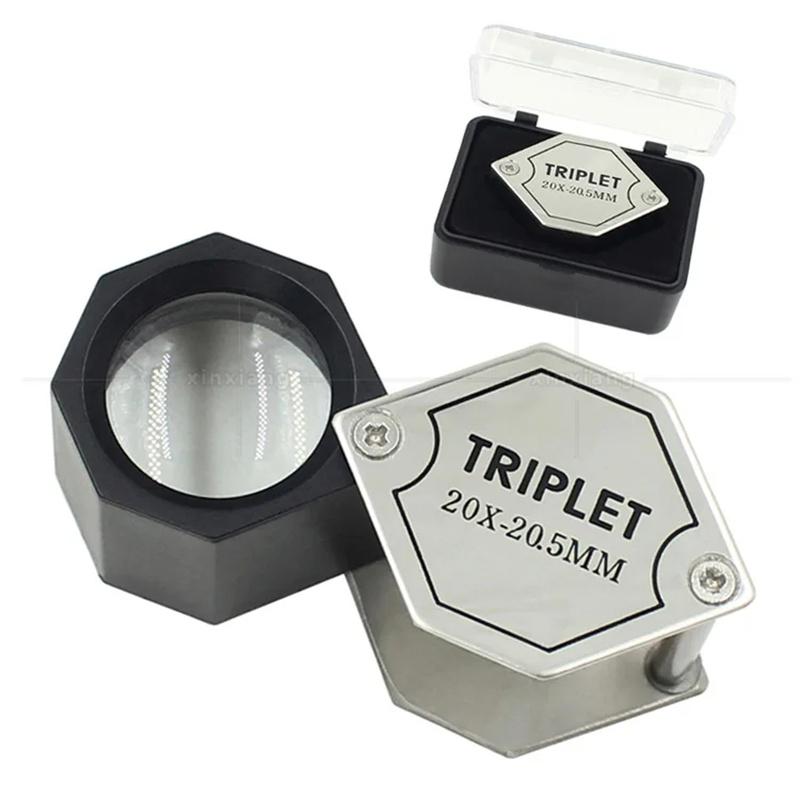 20X Metal Folding Magnifier High-Definition Jewelry Mirror Antique Diamond Jade Appraisal Collection Magnifying Glass Triplet 20X срібний
20X Metal Folding Magnifier High-Definition Jewelry Mirror Antique Diamond Jade Appraisal Collection Magnifying Glass Triplet 20X срібний