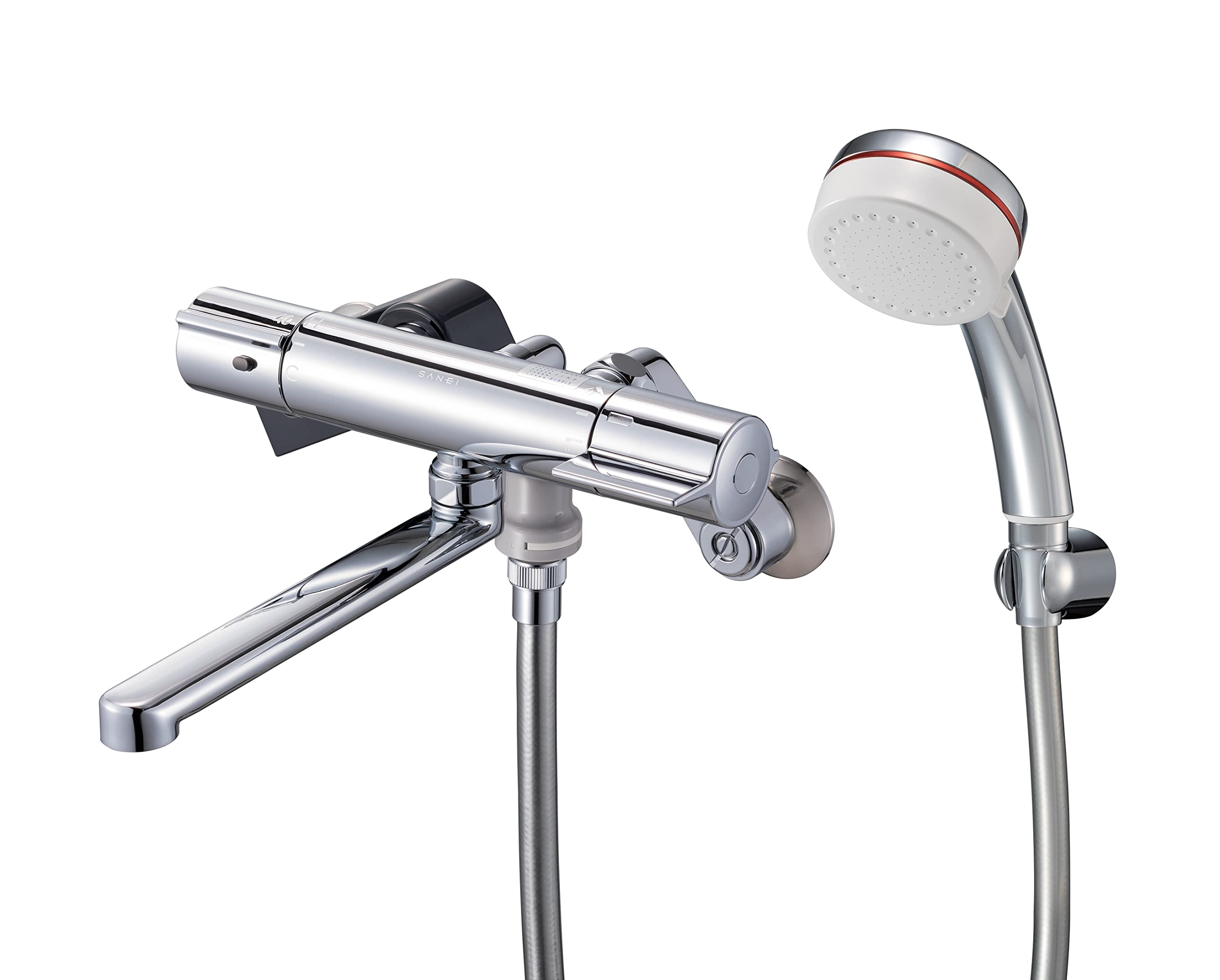 Компания SANEI Sanei Faucet Thermo Shower Mixing Ultra Fine Bubble Mist Water All For General Ground Silver (прежнее название Seisakusho) Кран, серебряный
Компания SANEI Sanei Faucet Thermo Shower Mixing Ultra Fine Bubble Mist Water All For General Ground Silver (прежнее название Seisakusho) Кран, серебряный