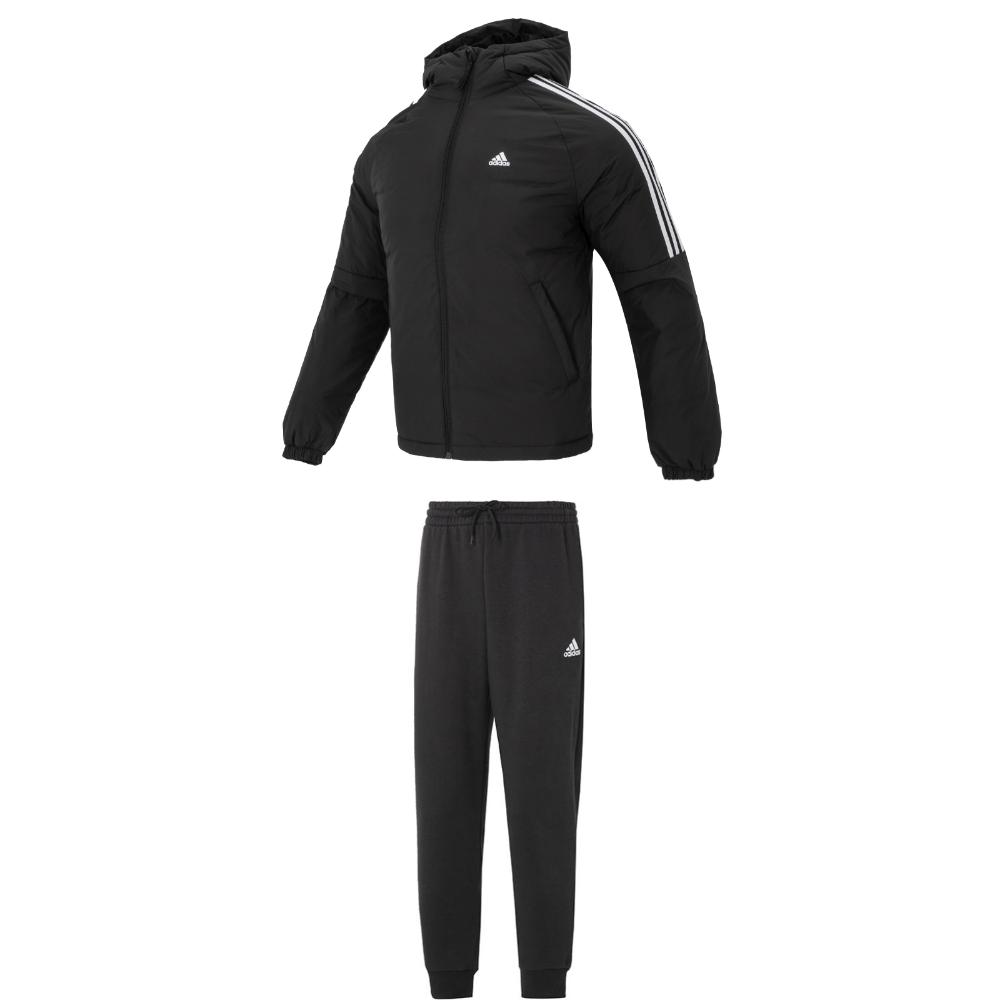 Adidas Hooded Zip-Up Long Sleeve Top Solid Color Drawstring Fleece Pants Casual Sports Set Men Sets Black IT8730+IB4023 S
Adidas Hooded Zip-Up Long Sleeve Top Solid Color Drawstring Fleece Pants Casual Sports Set Men Sets Black IT8730+IB4023 S