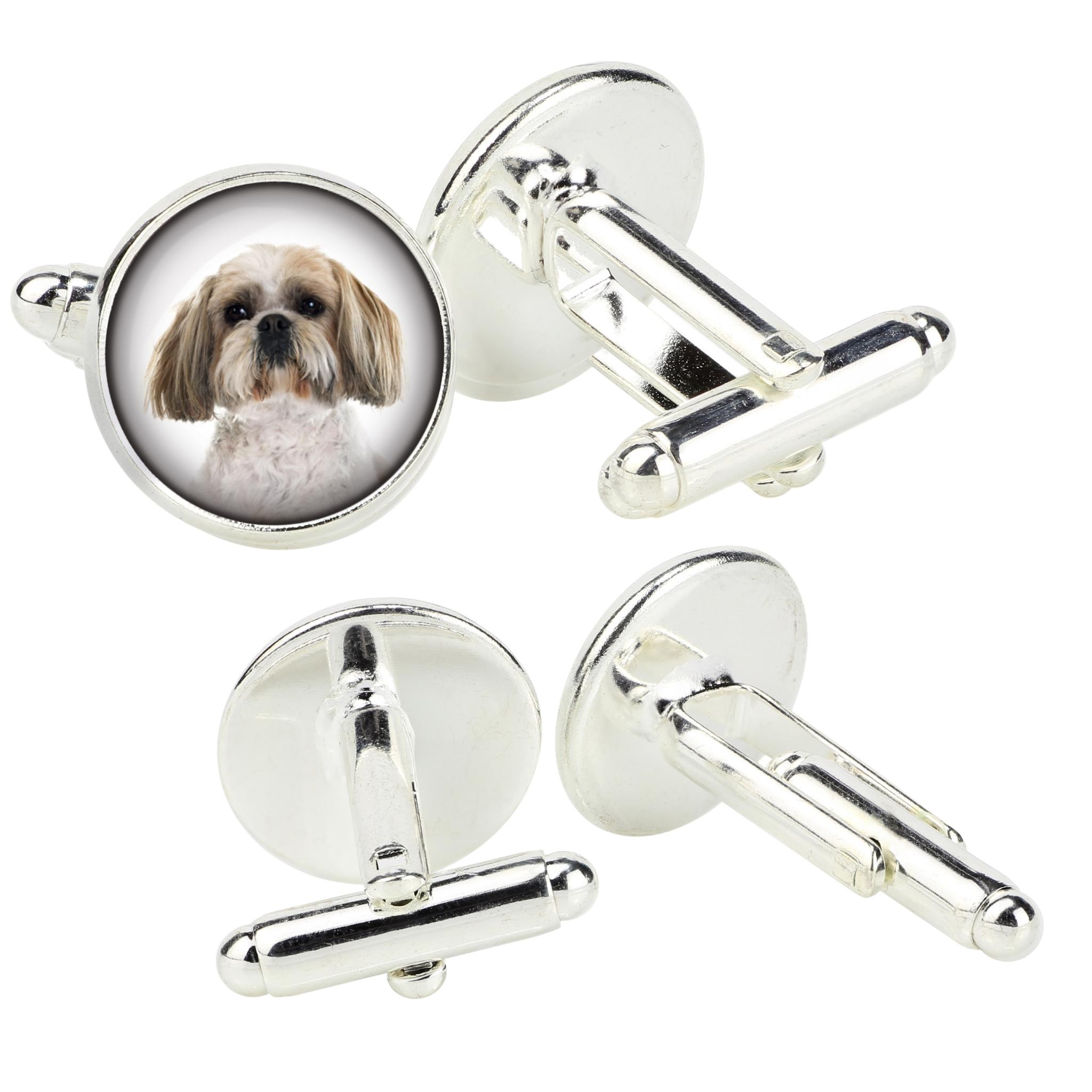 Shih Tzu, Chrysanthemum Dog - cufflinks in a box, handmade jewelry, product of the Art-Dog brand срібний
Shih Tzu, Chrysanthemum Dog - cufflinks in a box, handmade jewelry, product of the Art-Dog brand срібний