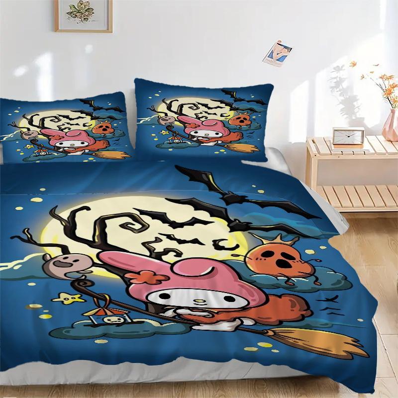 3pcs Halloween My Melody Sanrio Printed Duvet Cover Set (1 * Cover+2 * Pillowcase, Without Core), Suitable for Home Bedroom, Guest Room, Dormitor 135x200cm
3pcs Halloween My Melody Sanrio Printed Duvet Cover Set (1 * Cover+2 * Pillowcase, Without Core), Suitable for Home Bedroom, Guest Room, Dormitor 135x200cm