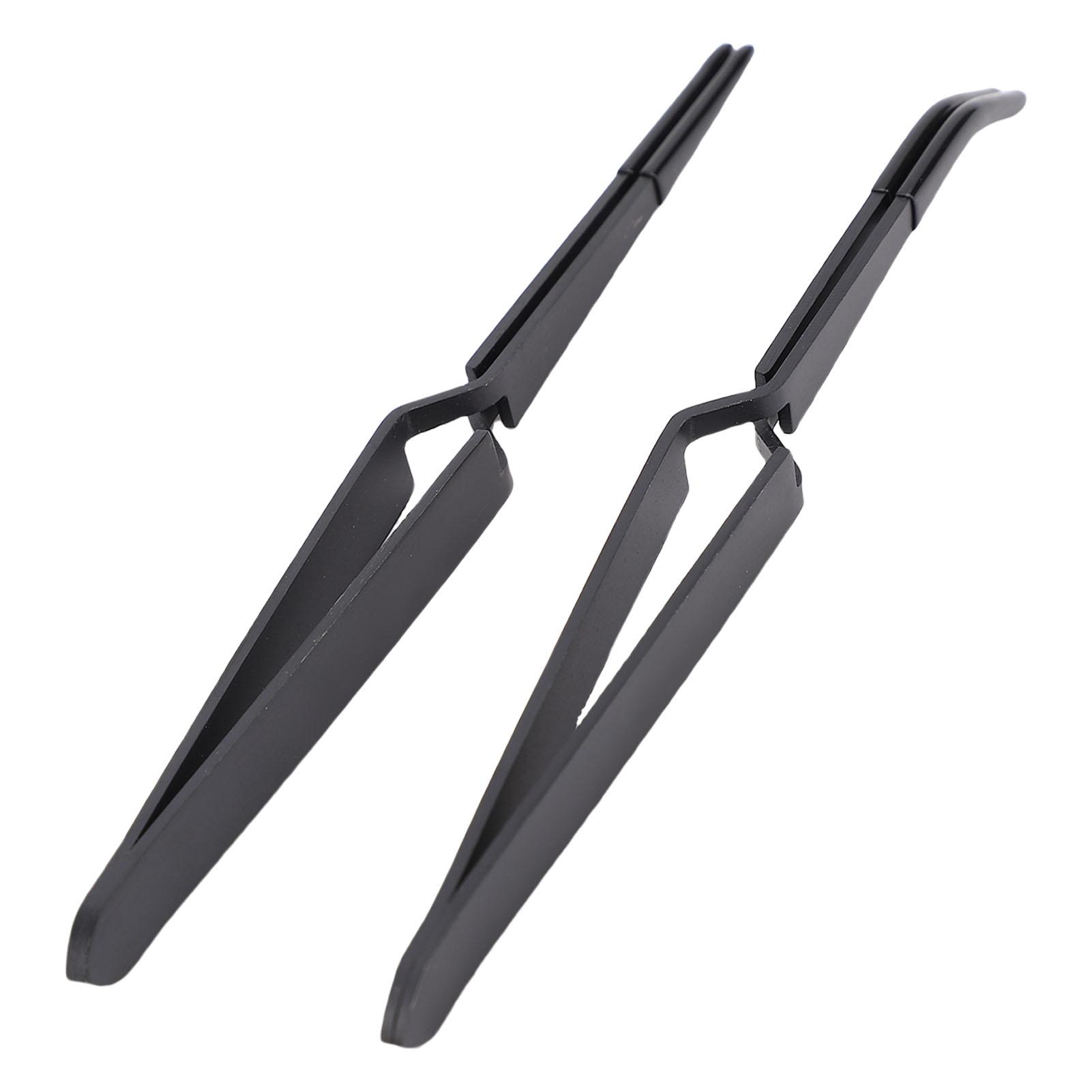 2pcs Reverse Tweezers Black Stainless Steel Silicone Craft Tweezers for Professional Nail Technicians and Personal Home
2pcs Reverse Tweezers Black Stainless Steel Silicone Craft Tweezers for Professional Nail Technicians and Personal Home