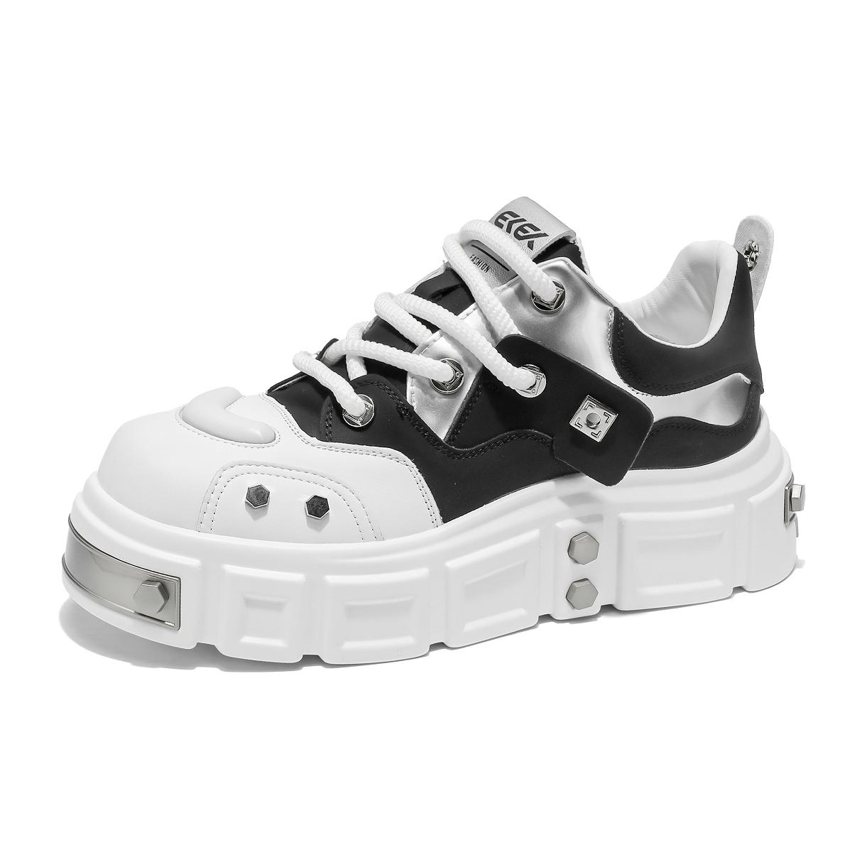 Горячая Распродажа Дизайнерские мужские туфли с заклепками Кроссовки Тренд Оригинальные кроссовки для скейтбординга Мужские уличные кроссовки на платформе Мужская обувь в стиле хип-хоп 39