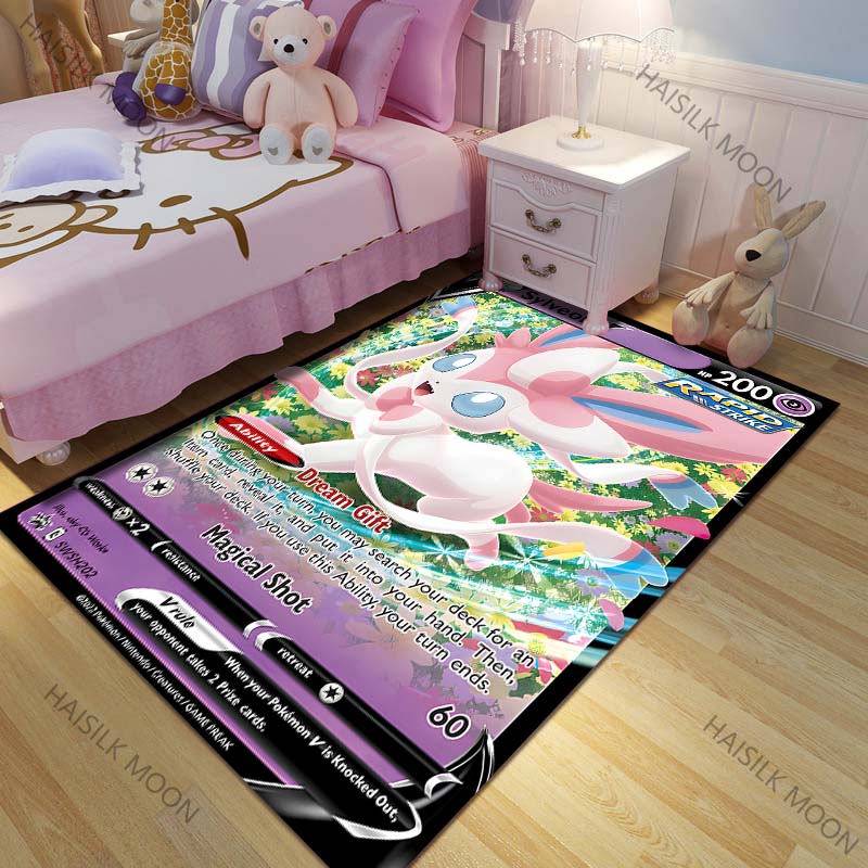 New product P0kemon Sylveon Cards Pattern Carpets for Living Room Bedroom Bedside Floor Mat Area Rug Home Decor Luxury Gifts 40cm x 60cm
New product P0kemon Sylveon Cards Pattern Carpets for Living Room Bedroom Bedside Floor Mat Area Rug Home Decor Luxury Gifts 40cm x 60cm