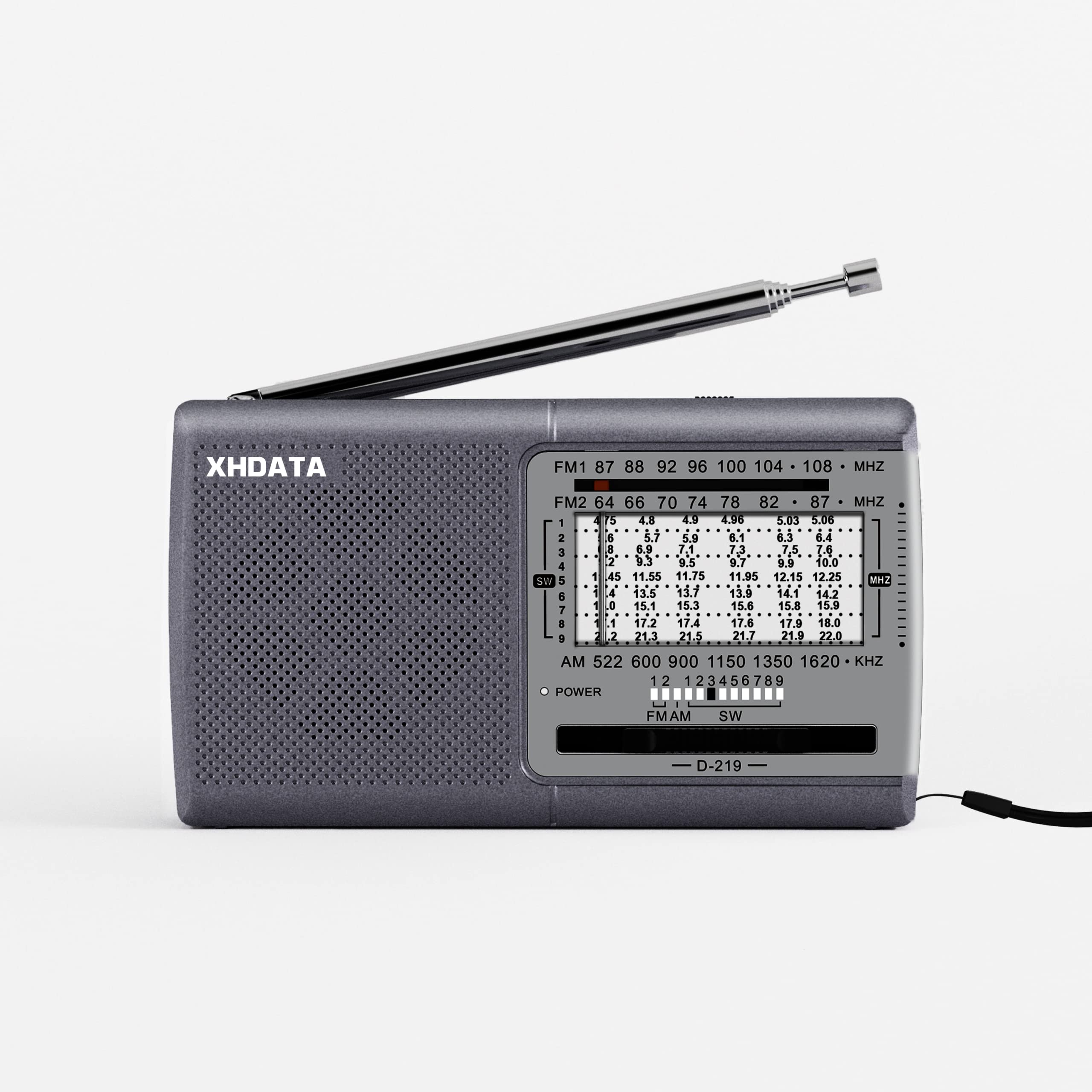 XHDATA D219 Портативне короткохвильове широке FM кишенькове радіо на батарейках AA для надзвичайних ситуацій, просте у використанні, горизонтальне, японська інструкція, сіре, компактне, FM, AM, SW, сірий колір
XHDATA D219 Портативне короткохвильове широке FM кишенькове радіо на батарейках AA для надзвичайних ситуацій, просте у використанні, горизонтальне, японська інструкція, сіре, компактне, FM, AM, SW, сірий колір